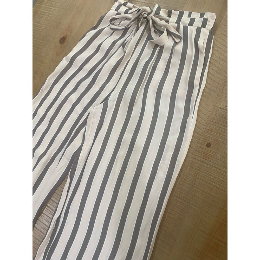 Alix silky striped pants